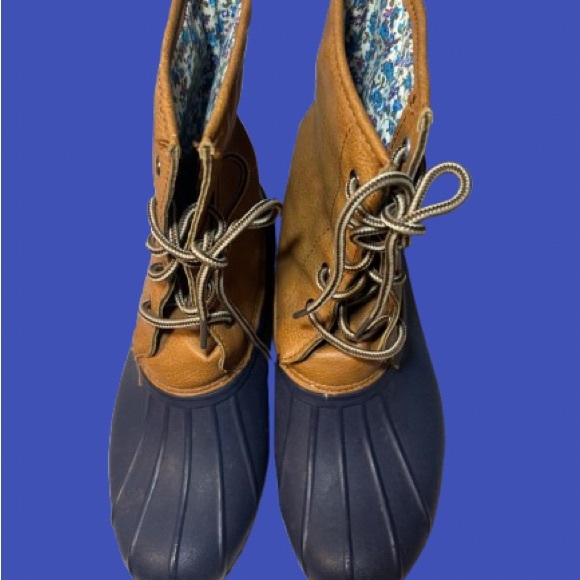 Blue Suede Shoes Women's Size 7 Duck Rain Boots - Picture 4 of 6